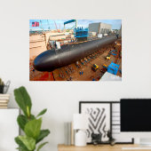 SCHNELLER ANGRIFF SUBMARINE - SSN-783 POSTER (Heimbüro)
