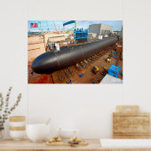 SCHNELLER ANGRIFF SUBMARINE - SSN-783 POSTER (Küche)
