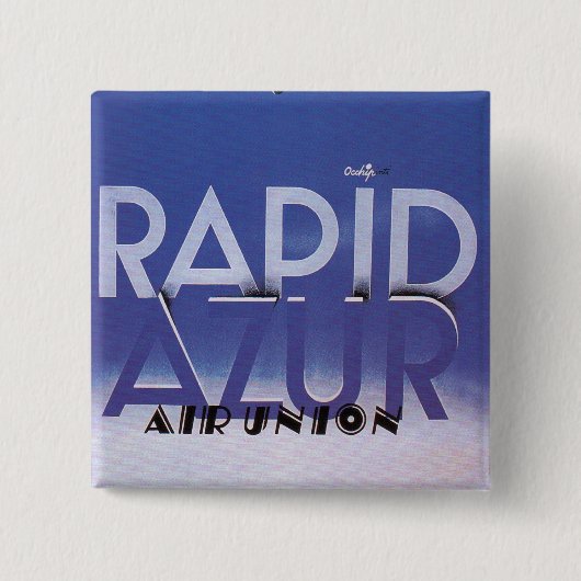 Schneller Azur Button (Vorderseite)