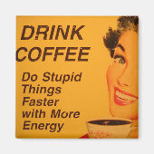 Schneller Dinge tun Magnet (Vorne)