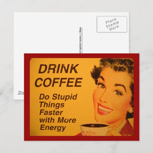 Schneller Dinge tun Postkarte (Vorne/Hinten)