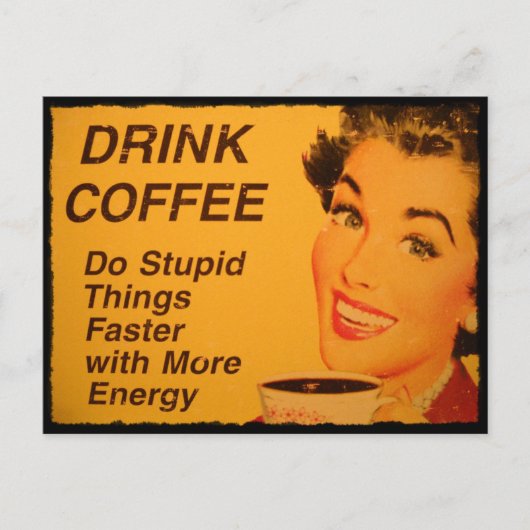 Schneller Dinge tun Postkarte (Vorderseite)