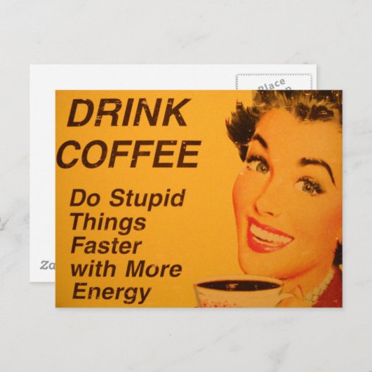 Schneller Dinge tun Postkarte (Vorne/Hinten)