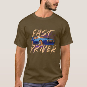 SCHNELLER FAHRER - blau T-Shirt