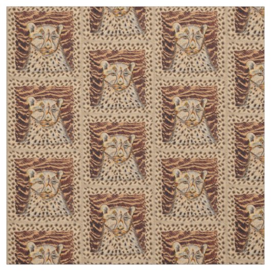 Schneller Gepard Stoff (Muster)