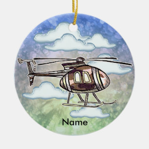 Schneller Hubschrauber Keramik Ornament