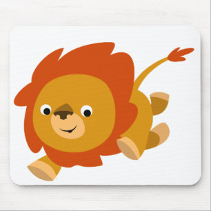 Schneller Niedlicher Cartoon Lion Mousepad