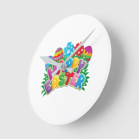 ***SCHNELLER OSTERE EIER *** RUNDE WANDUHR (Winkel)