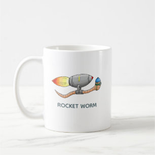 Schneller Raketenwurm Kaffeetasse