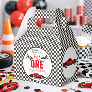 Schneller Rennwagen Junge 1. Geburtstagsfeier Geschenkschachtel