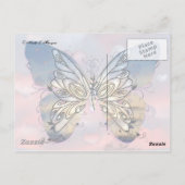 Schneller Schmetterling Postkarte (Rückseite)