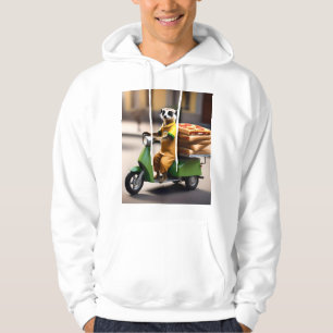 Schneller Service: Erdmännchen liefert Pizza im Tu Hoodie