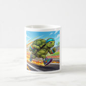 Schneller Turtle Sprinter Athletischer Läufer Kaffeetasse (Mittel)