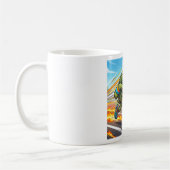 Schneller Turtle Sprinter Athletischer Läufer Kaffeetasse (Links)