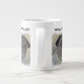 SCHNELLER UND NIEDLICHER MOPS Jumbo-Tasse (Rückseite)