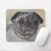 SCHNELLER UND NIEDLICHER MOPS MOUSEPAD (Mit Mouse)
