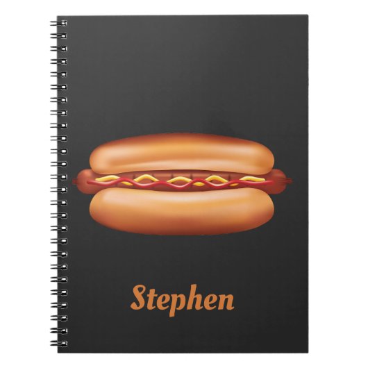 Schnellere Darstellung von Hot Dog mit Individuell Notizblock (Vorderseite)