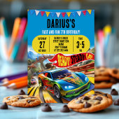 Schnellere Fahrt in den Spaß Custom Race Cars Gebu Einladung