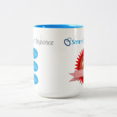 Schnellere Funktionen von Coffein Holster Zweifarbige Tasse (Mittel)