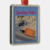 Schnellere Polizeiwagen bekommen das Ticket zum SC Ornament Aus Metall (Rechts)