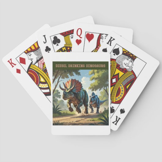Schnellerer Pflanzenfresser Spielkarten (Rückseite)