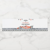 Schnelles 1-Rennen Auto Geburtstag Wasser Flasche Wasserflaschenetikett (Einzelnes Label)