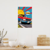 Schnelles Auto Pop Art Poster (Küche)