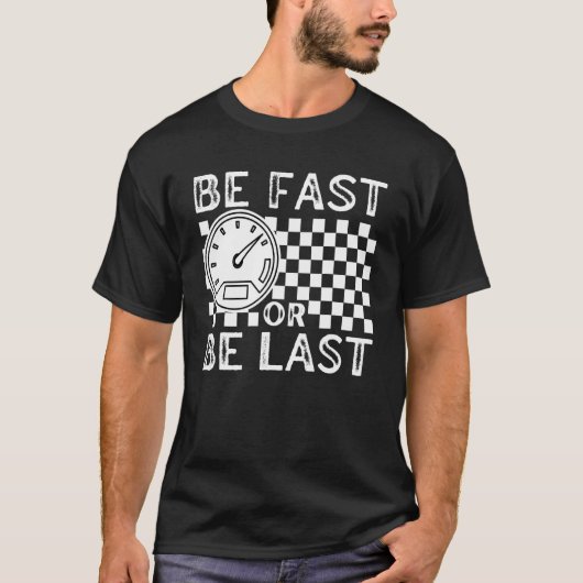 Schnelles Auto-Zitat-Drag Rennen für Race Fan T-Shirt (Vorderseite)
