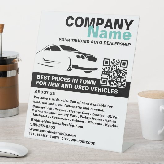 Schnelles Autologo, Werbung für den Vertrieb von A Sockelschild (In Situ)