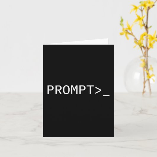 Schnelles Coder-Geschenk für AI-Eingabeingenieur & Karte (Gelbe Blume)