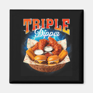Schnelles Essen Hamburger Chicken Nugget Foodie Tr Magnet