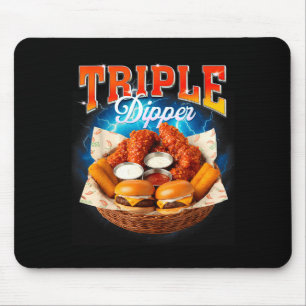 Schnelles Essen Hamburger Chicken Nugget Foodie Tr Mousepad