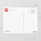 Schnelles Essen zum Spaß Postkarte (Rückseite)