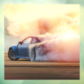 Schnelles Fahren des Sportwagens - Erwachsener & K Fensteraufkleber (Blatt 3)