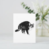 Schnelles Hallo, Tabby Postkarte (Stehend Vorderseite)