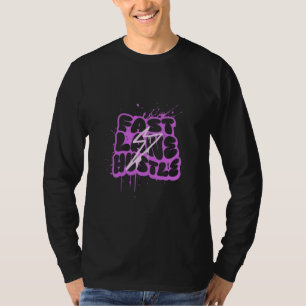Schnelles Lane Hustle - fett leuchtendes grafische T-Shirt