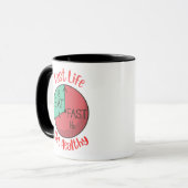 Schnelles Leben bringt gesunde BFTG-Kaffee-Tasse Tasse (Vorderseite Links)