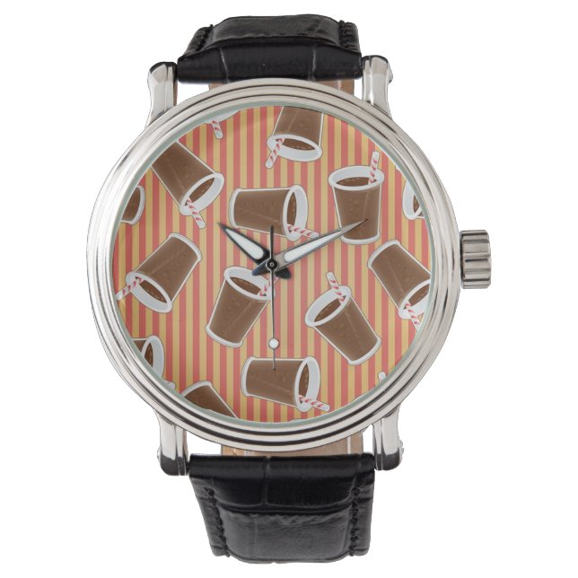 Schnelles Lebensmittelmuster Armbanduhr (Vorderseite)