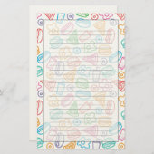 Schnelles Lebensmittelmuster Briefpapier (Vorne/Hinten)