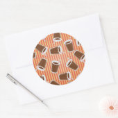 Schnelles Lebensmittelmuster Runder Aufkleber (Umschlag)