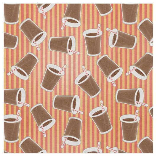 Schnelles Lebensmittelmuster Stoff (Nahaufnahme)