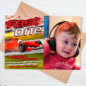 Schnelles Rennen mit Bildereinladung Einladung