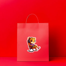 Schnelles Rocken Cheetah Vinyl Sticker