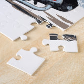 Schnelles rotes Speedway-Motorrad Puzzle (Seite)