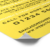 Schnelles Schwimmsymbol, Schwimmen Lektion Werbung Poster (Ecke)