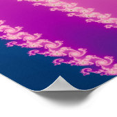 Schnelles Spinnen - Fraktal-Poster Poster (Ecke)