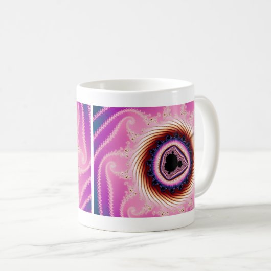 Schnelles Spinning - Fraktal-Tasse Kaffeetasse (VorderseiteRechts)