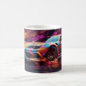 Schnelles Sportauto für digitale Kunst Kaffeetasse (Mittel)