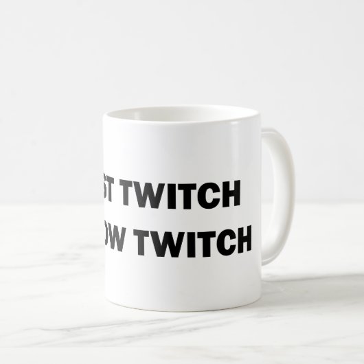 Schnelles Twitch Kaffeetasse (VorderseiteRechts)