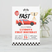 Schnelles und schnelles Erwachsenwerden zum Geburt Einladung (Stehend Vorderseite)